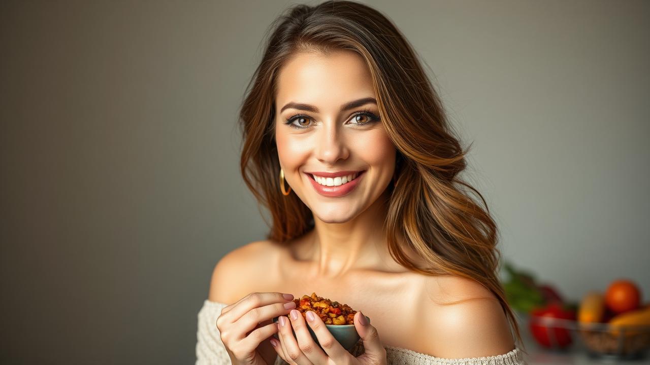 Woman finding balance and peace